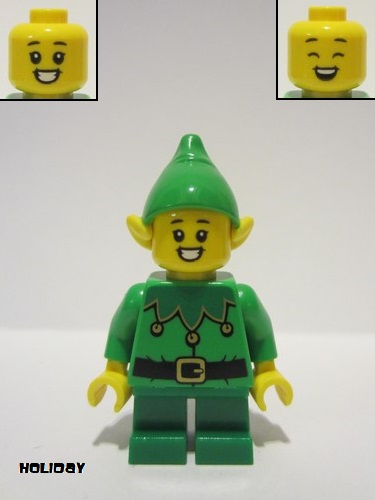 lego 2020 mini figurine hol203 Elf Green Scalloped Collar with Bells 