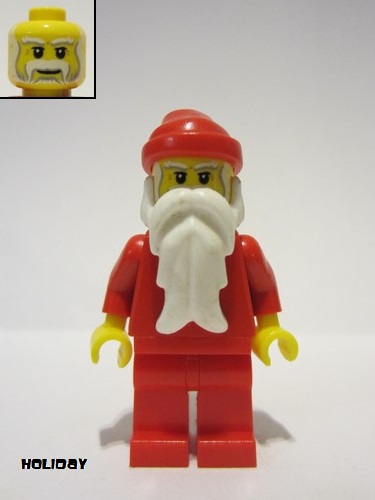 lego 2022 mini figurine hol292 Santa Red Legs, White Bushy Eyebrows, Crow's Feet 