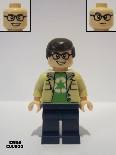 lego 2015 mini figurine idea014 Leonard Hofstadter  