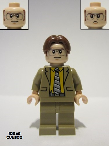 lego 2022 mini figurine idea114 Dwight Schrute  