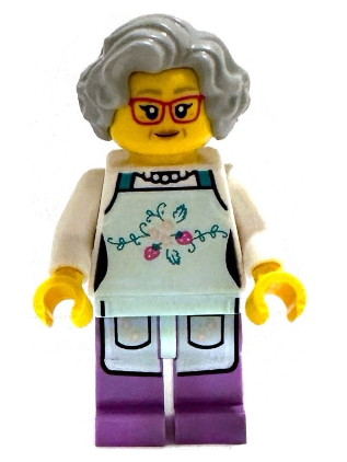 lego 2025 mini figurine idea245 Nonna / Fishmonger