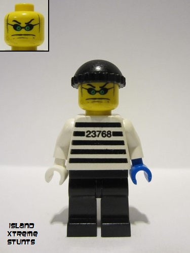lego 2002 mini figurine ixs002 Xtreme Stunts Brickster With Black Knit Cap 