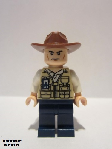 lego 2015 mini figurine jw009 Vet Hat Fedora, Scowling 