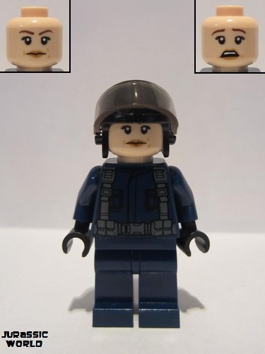 lego 2018 mini figurine jw038 Guard Female, Aviator Cap 