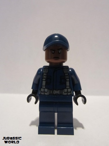 lego 2018 mini figurine jw039 Guard Ball Cap, Reddish Brown Head 