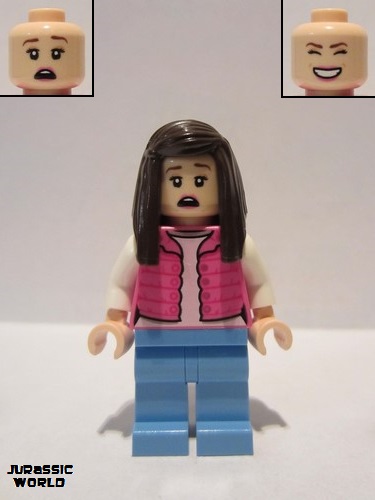 lego 2019 mini figurine jw051 Tourist Pink Jacket 