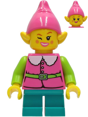 lego 2020 mini figurine hol235a Pink Elf Dark Turquoise Legs 