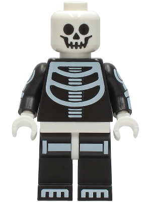 lego 2020 mini figurine hol237 Skeleton Guy White Head 