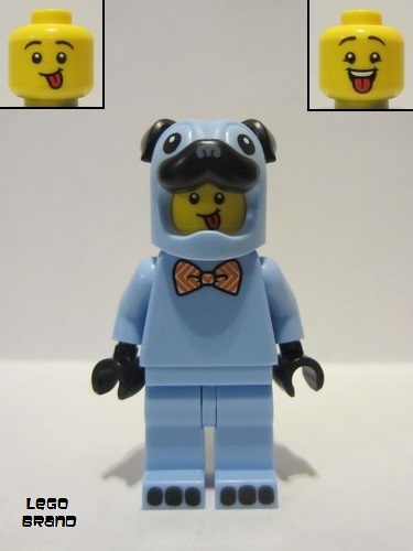 lego 2021 mini figurine hol245 Pug Costume Guy Bow Tie 