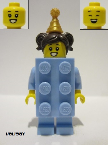 lego 2022 mini figurine hol298 Birthday Brick Suit Girl  