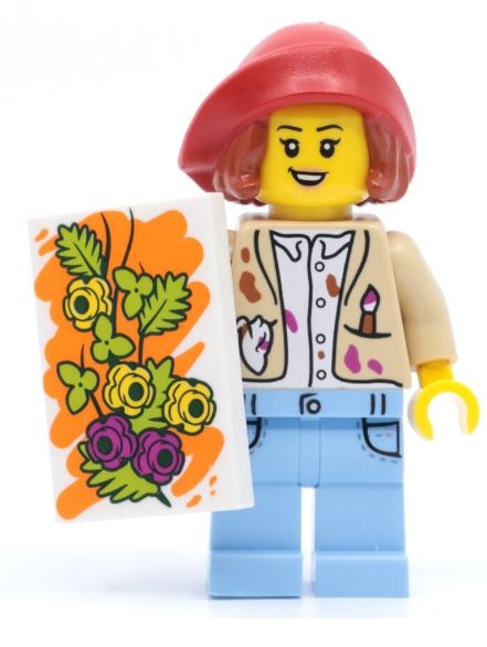 lego 2025 mini figurine bam0150 Artist