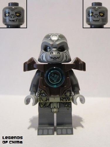 lego 2013 mini figurine loc028 Grumlo Dark Brown Heavy Armor 