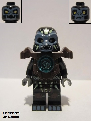 lego 2013 mini figurine loc035 Gorzan Dark Brown Heavy Armor 