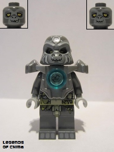 lego 2014 mini figurine loc048 Grumlo Flat Silver Heavy Armor 