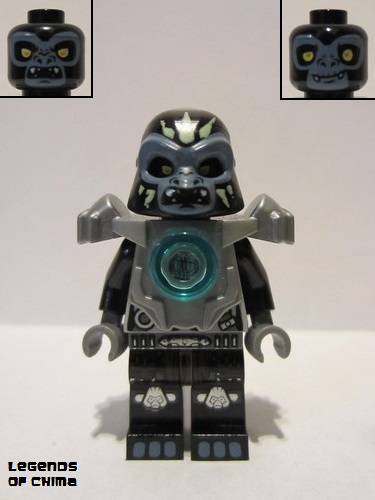 lego 2014 mini figurine loc068 Gorzan Flat Silver Heavy Armor 