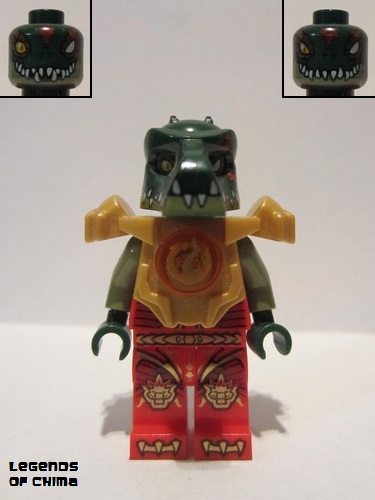 lego 2014 mini figurine loc092 Cragger Fire Chi, Heavy Armor 