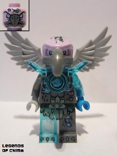 lego 2014 mini figurine loc096 Vornon Trans-Light Blue Armor 