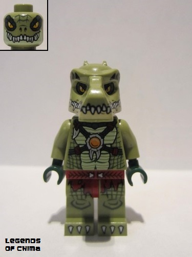 lego 2015 mini figurine loc122 Crocodile Warrior 1  
