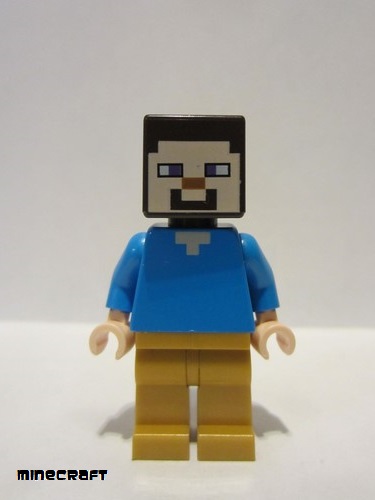lego 2020 mini figurine min074 Steve Pearl Gold Legs 