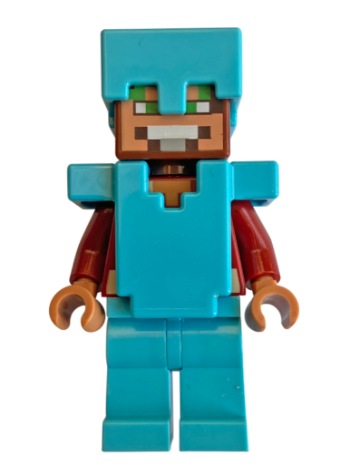 lego 2025 mini figurine min255 Hero Medium Azure Legs, Helmet and Armor 