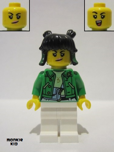lego 2022 mini figurine mk071 Mei Bright Green Jacket 