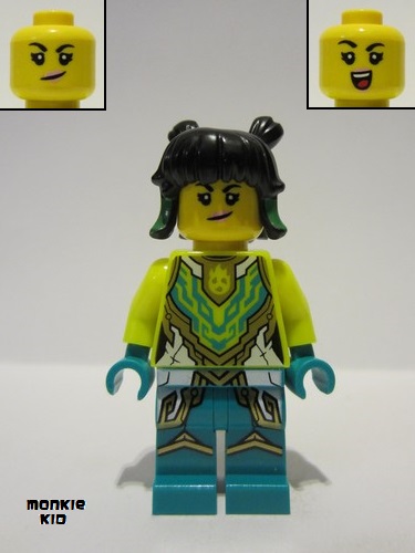 lego 2022 mini figurine mk088 Mei Neon Yellow Armor 