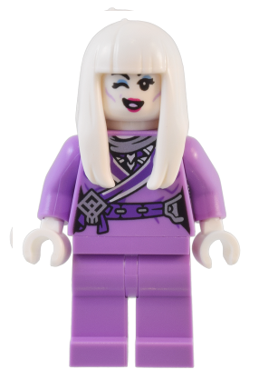 lego 2024 mini figurine mk135 White Bone Demon Medium Lavender Outfit 