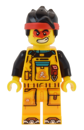lego 2024 mini figurine mk150 Monkie Kid Bright Light Orange Racing Suit 