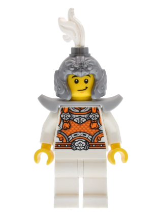 lego 2025 mini figurine mk175 Celestial Warrior Flat Silver Helmet 