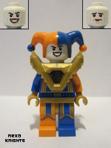 lego 2018 mini figurine nex138 Jestro Orange and Blue 