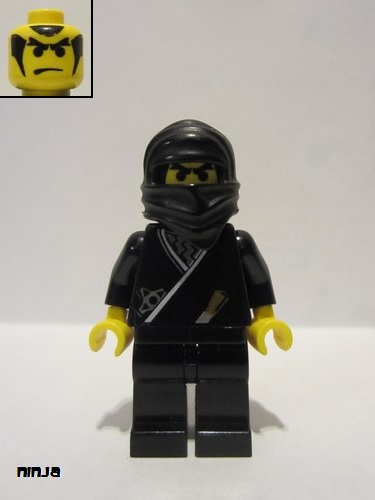 lego 1998 mini figurine cas048 Ninja Black 