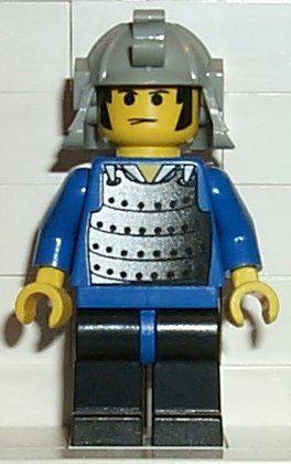 lego 1998 mini figurine cas054 Ninja - Samurai Blue Old 