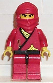 lego 1999 mini figurine cas050 Ninja Red 