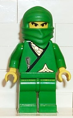 lego 2000 mini figurine cas203 Ninja Green 