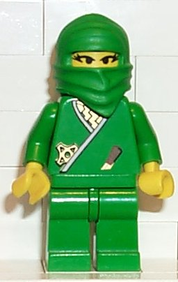 lego 2000 mini figurine cas212 Ninja - Princess Green 