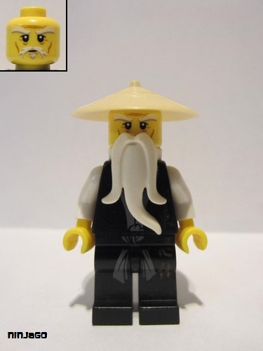lego 2011 mini figurine njo0026 Sensei Wu Black Outfit 