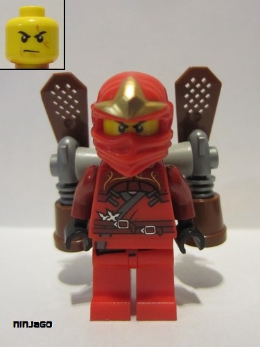 lego 2012 mini figurine njo0037 Kai ZX Ninja Rocket Pack 