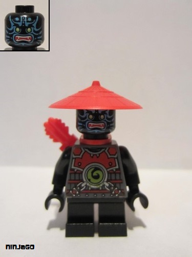 lego 2013 mini figurine njo0082 Scout Blue Face Markings 