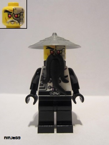 lego 2014 mini figurine njo0095 Evil Wu (Sensei Wu / Techno Wu) Rebooted 