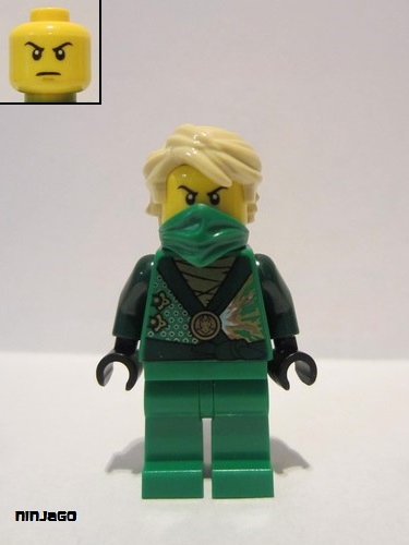lego 2014 mini figurine njo0097 Lloyd Rebooted, No Shoulder Armor 