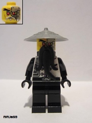 lego 2014 mini figurine njo095 Evil Wu (Sensei Wu / Techno Wu)