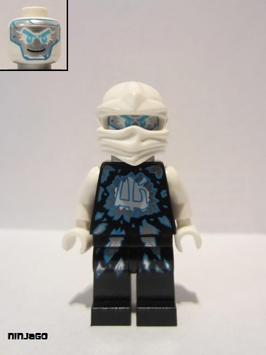 lego 2015 mini figurine njo0179 Zane Airjitzu - Possession, Neck Bracket 