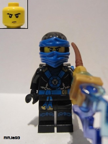 lego 2015 mini figurine njo0184s Jay Possession, Lightning Pack with Yellow Danger Stripes and Gold Lightning Reactor Pattern (Sticker) 