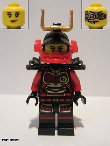 lego 2016 mini figurine njo0229 Samurai X (Nya) Black Outfit 