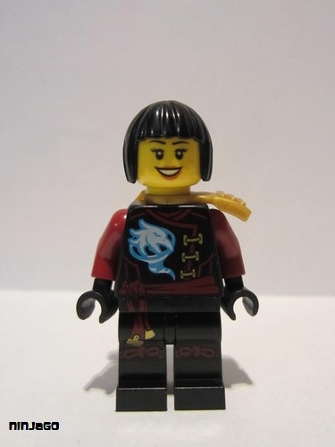 lego 2016 mini figurine njo0245 Nya Skybound, Black Bob Cut Hair 