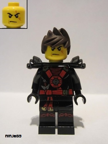 lego 2016 mini figurine njo0261 Kai Possession, Armor, Hair 