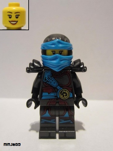 lego 2017 mini figurine njo0278 Nya Hands of Time, Black Armor 