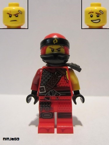 lego 2018 mini figurine njo0473 Kai Hunted, Pearl Dark Gray Side-Scabbard 