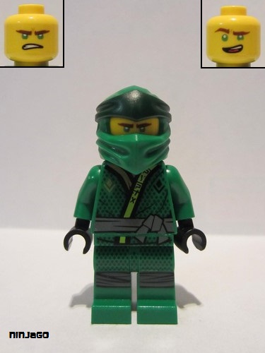 lego 2019 mini figurine njo0514 Lloyd Black Dots, Lime and Gold Trim Tunic 