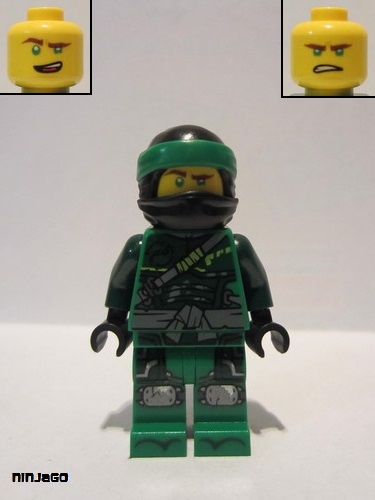 lego 2019 mini figurine njo0516 Lloyd Green Wrap (without Asian Symbol on Wrap) 